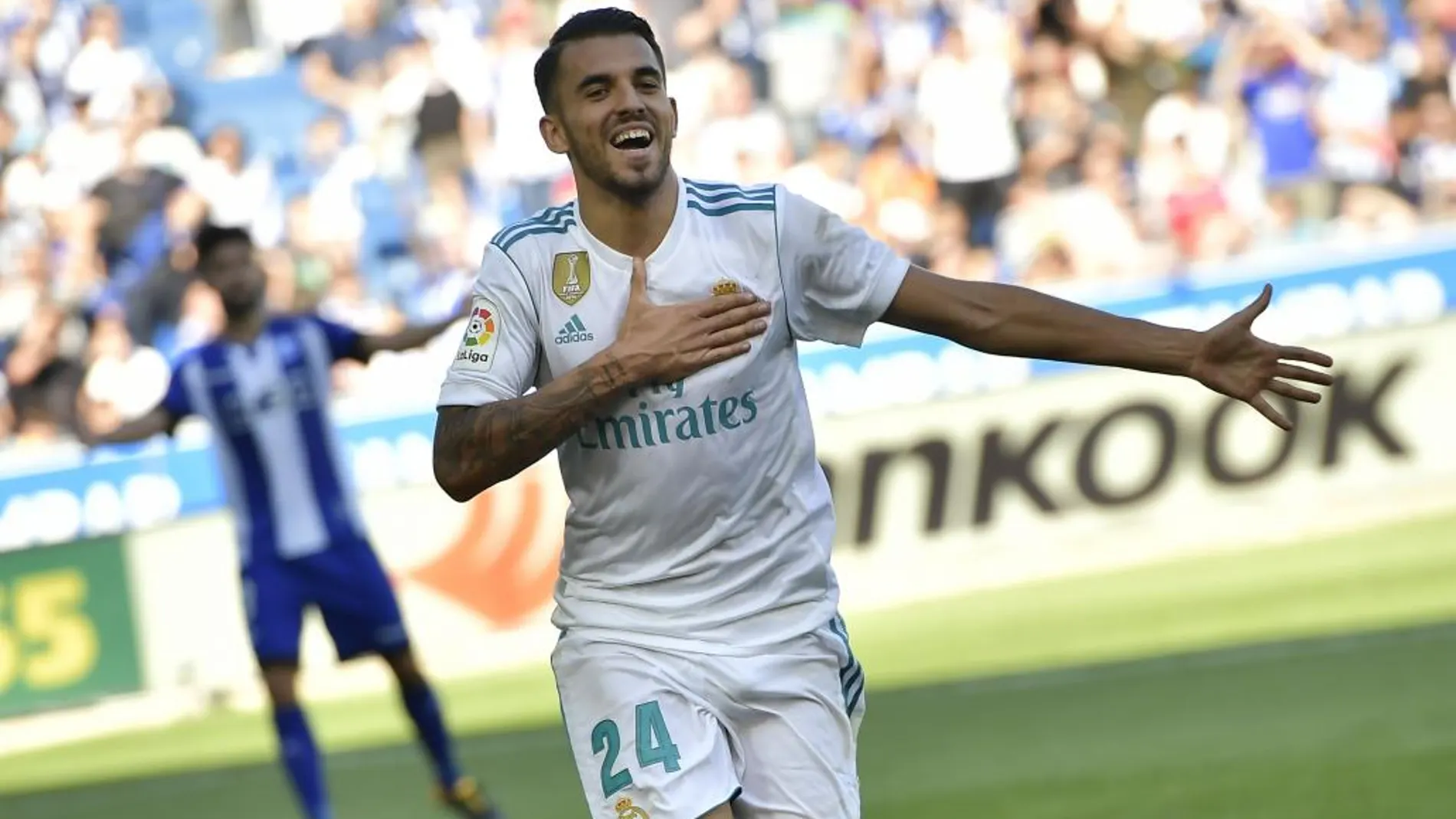 Dani Ceballos con el Real Madrid.