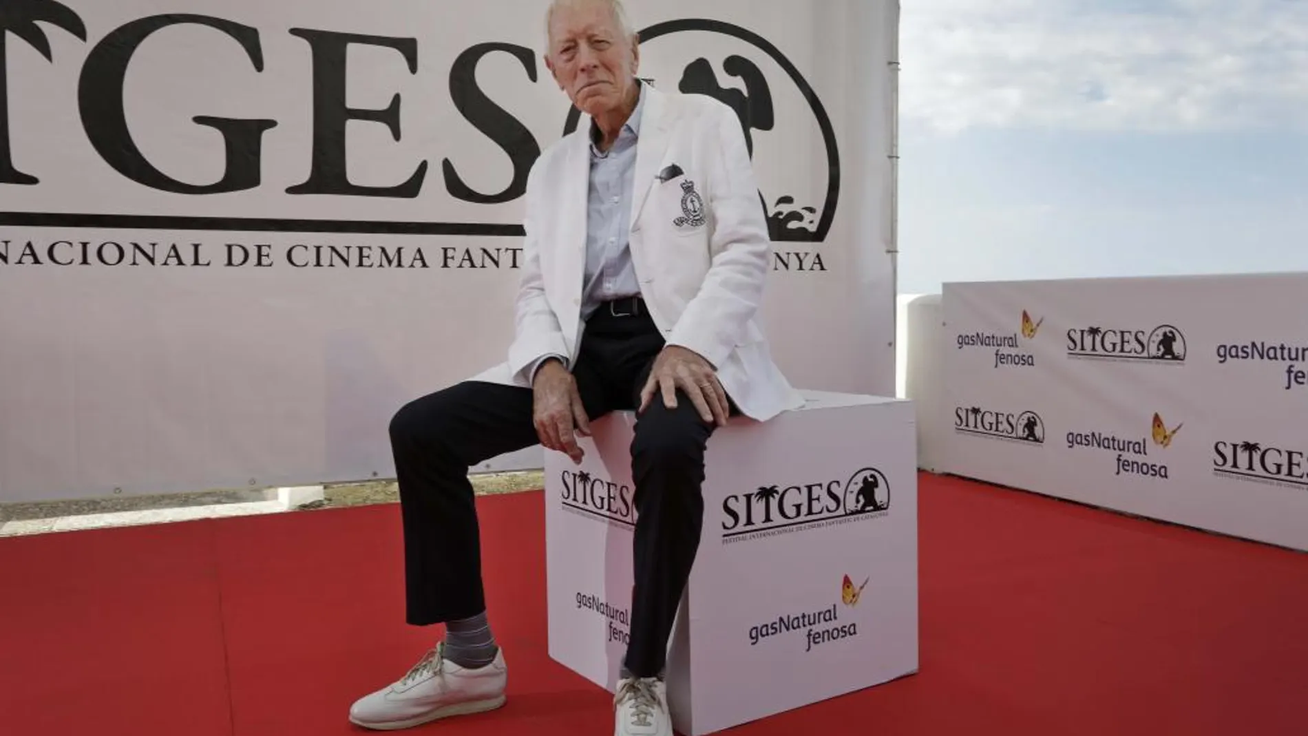 El actor sueco Max Von Sydow, que hoy recibe el Gran Premio Honorífico del Festival de Cine Fantástico de Sitges en la inauguración del certamen
