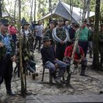 Miembros de las FARC fotografiados el pasado 17 de agosto en la selva de Putumayo, Colombia