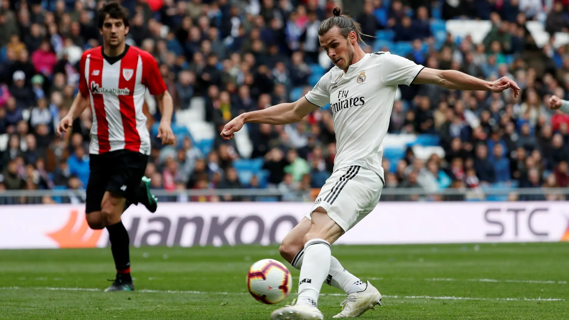 Bale, durante el partido