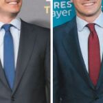 Vestimenta de Pablo Casado el lunes y ayer