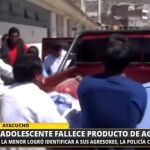 Momento en el que el cadáver de la chica es sacado del lugar en donde fue violada