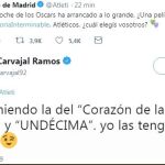 Carvajal contesta al Atlético en Twitter: “Os recomiendo la del ‘Corazón de la Décima’ y la ‘Undécima’”
