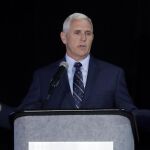 El gobernador de Indiana, Mike Pence, que optará a la vicepresidencia con Donald Trump.