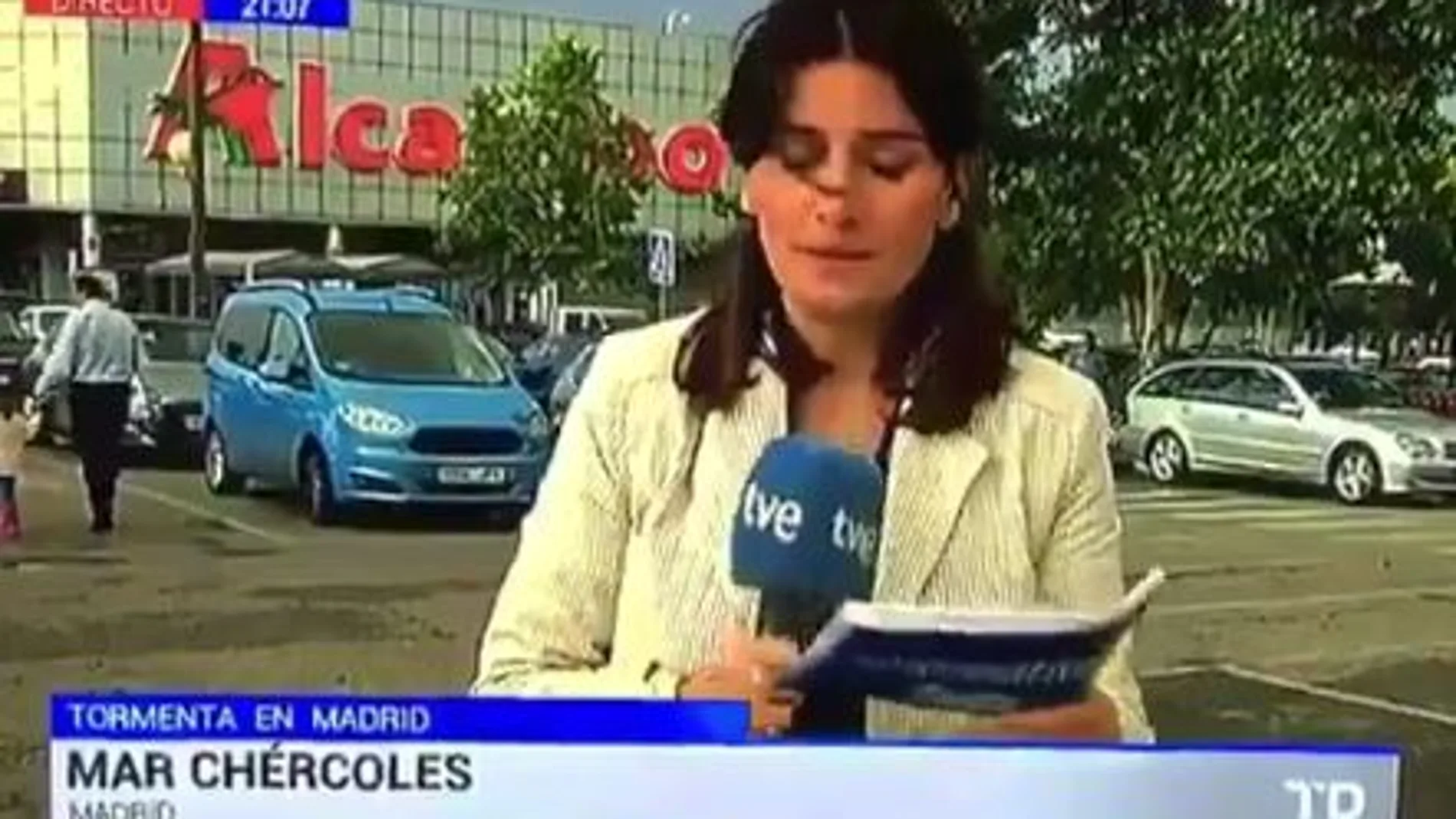 Una reportera de TVE se queda en blanco en directo y abandona la conexión