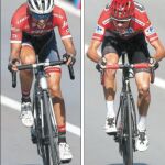 Contador consiguió recortar tiempo a los favoritos. Froome logró conservar el maillot rojo a pesar de sus dos caídas camino de Antequera