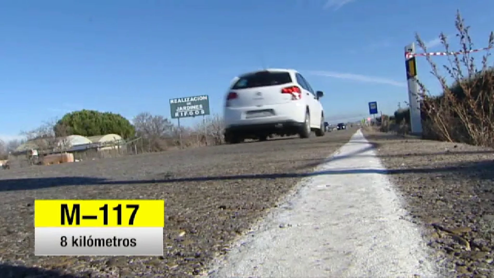 Así es la carretera en la que murió atropellada la joven de 17 años