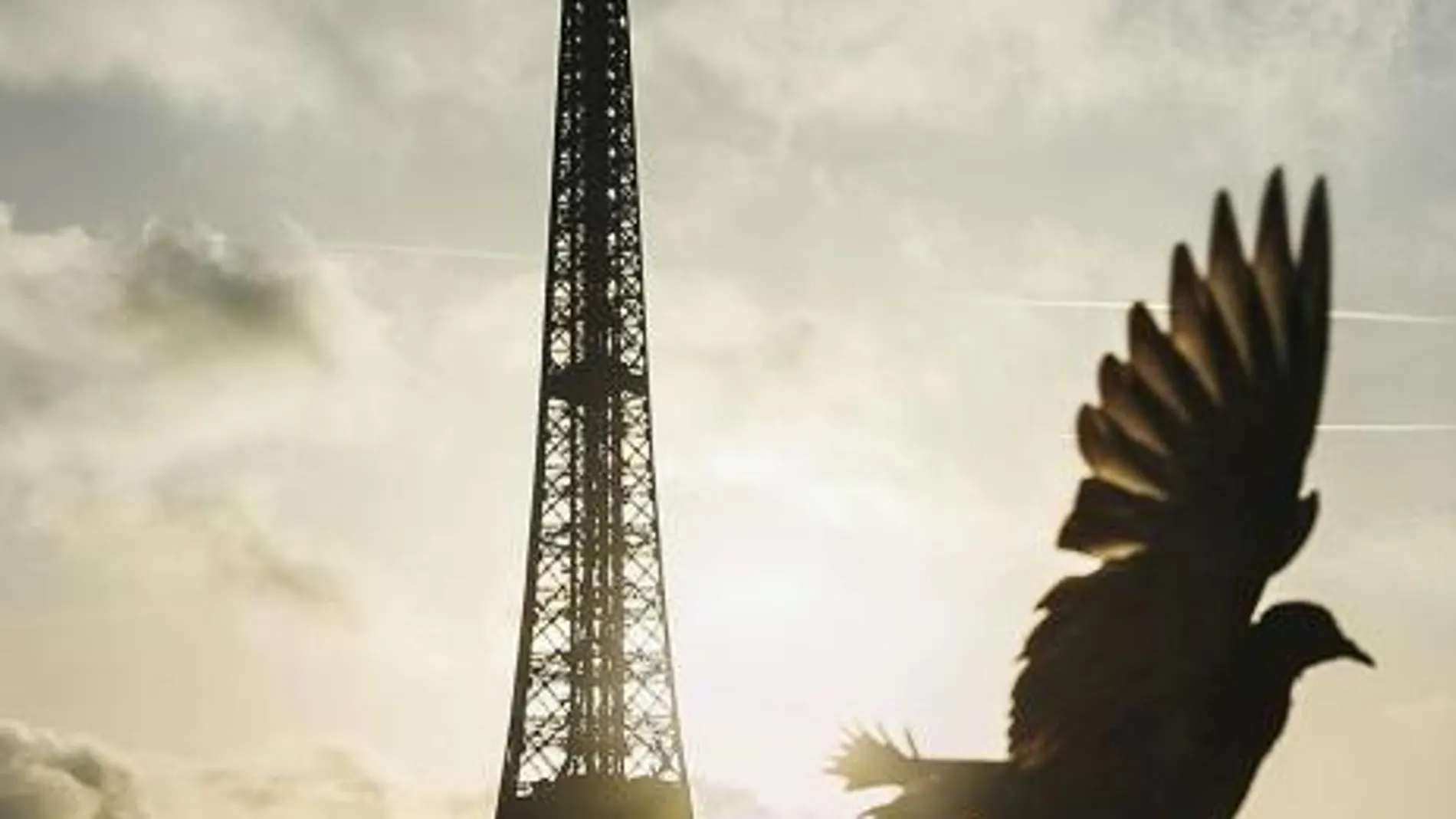 En la imagen, silueta de parisina Torre Eiffel