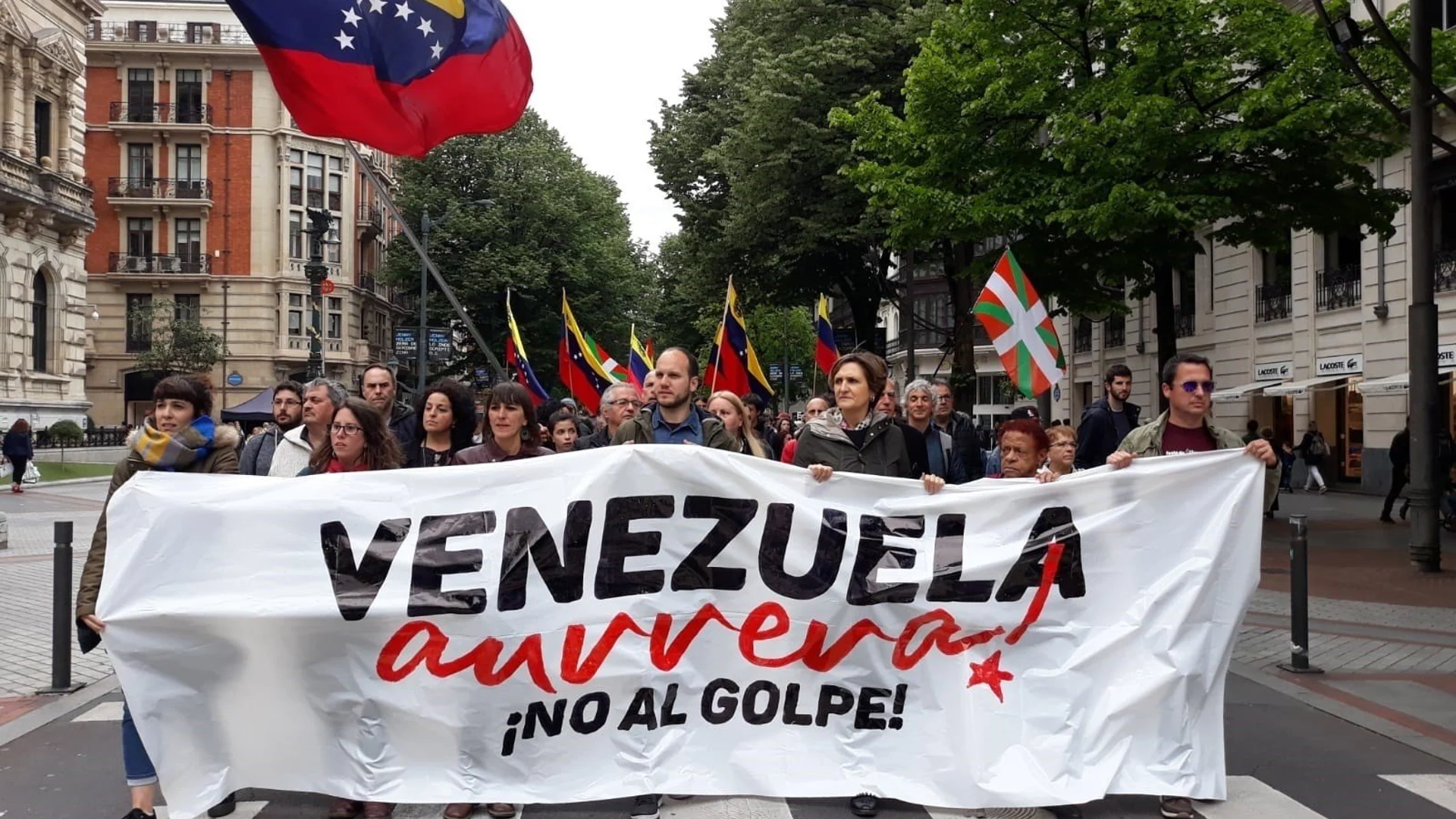 Manifestación en Bilbao a favor de Maduro/Ep