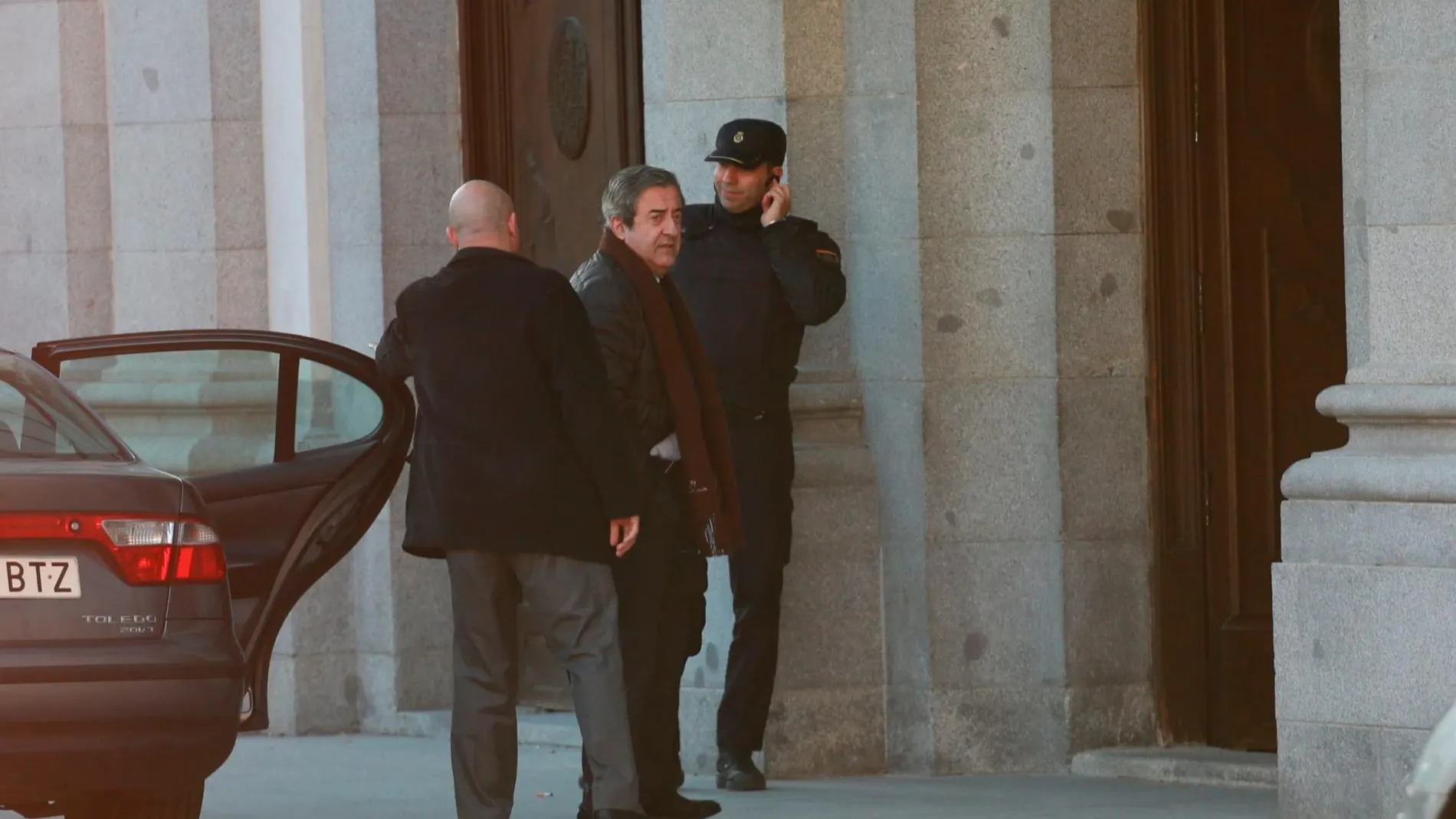 El fiscal Zaragoza a su llegada al Supremo