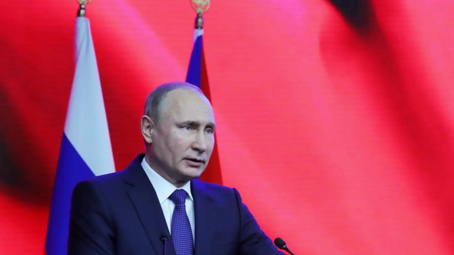 Putin durante un discurso en Moscú