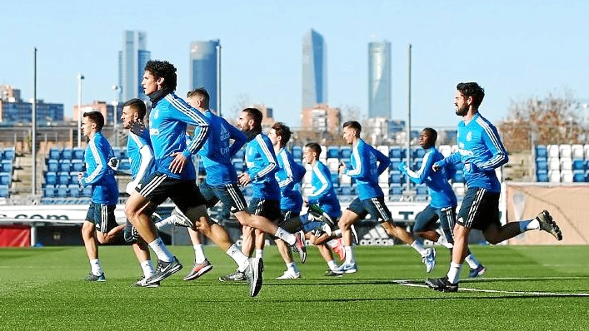 El Real Madrid volvió ayer a los entrenamientos. Tuvo doble sesión / Realmadrid.com