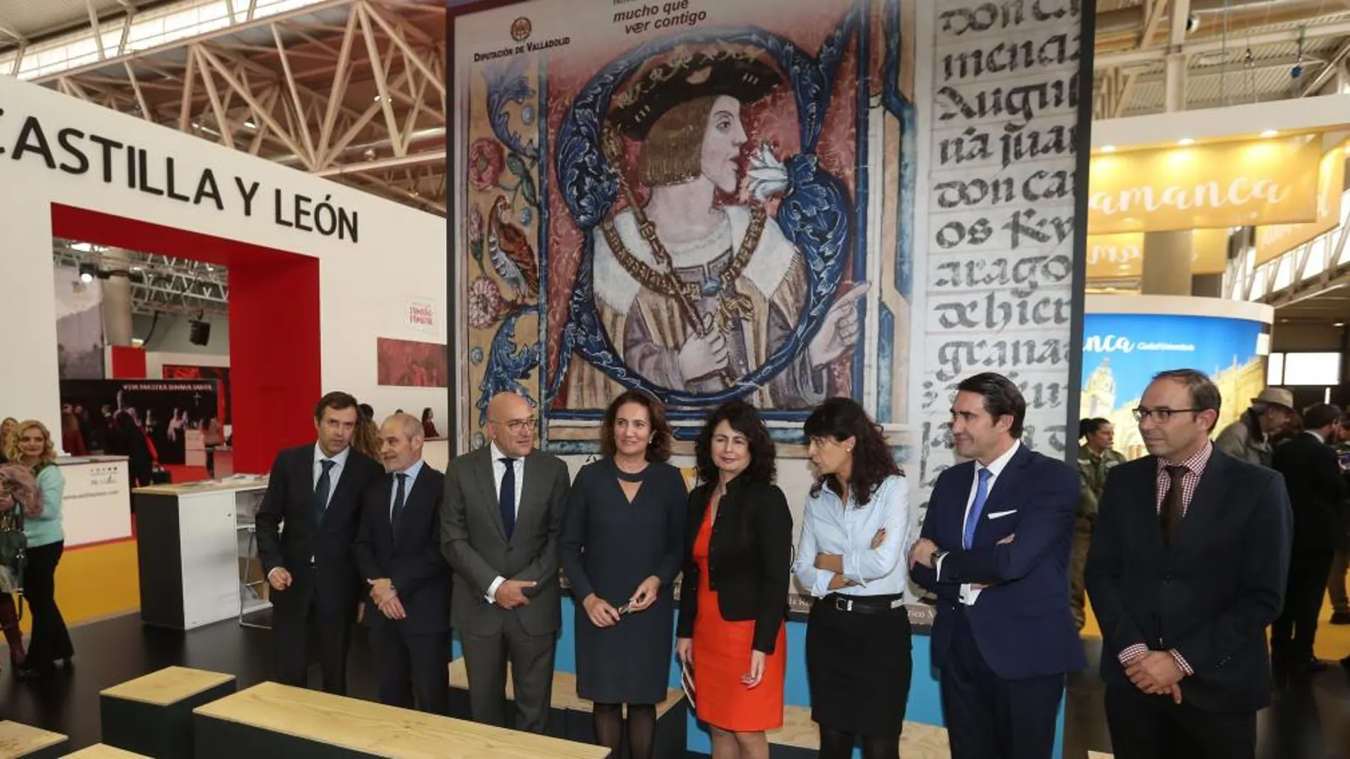 Ramírez, Caramanzana, Carnero, García Cirac, Asián, Redondo, Suárez-Quiñones y Alonso, en la apertura de la Feria Intur