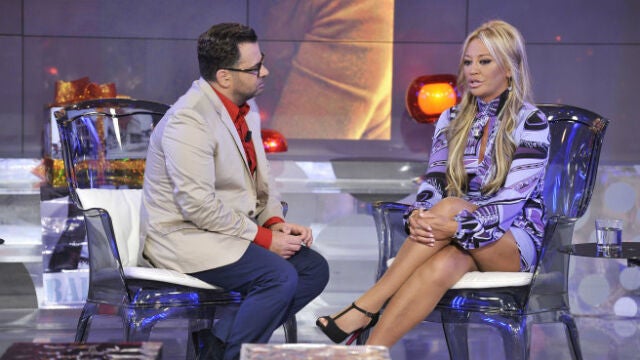 Belén Esteban en una de sus visitas a ‘Sálvame deluxe’
