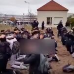 Imagen del momento de la detención / Youtube France 24