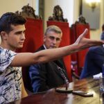 Abdsalam Haj Taher durante su intervención en la jornada de Puertas Abiertas al Tribunal Supremo