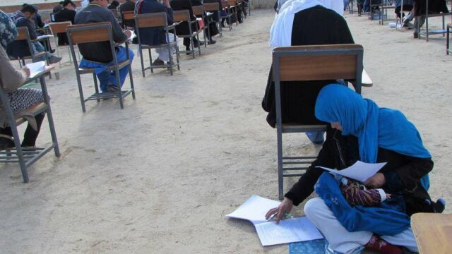 Jahantab Ahmadi, durante la prueba