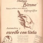 Publicidad de uno de los primeros bolígrafos