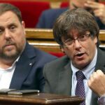 Junqueras y Puigdemont en una imagen de archivo