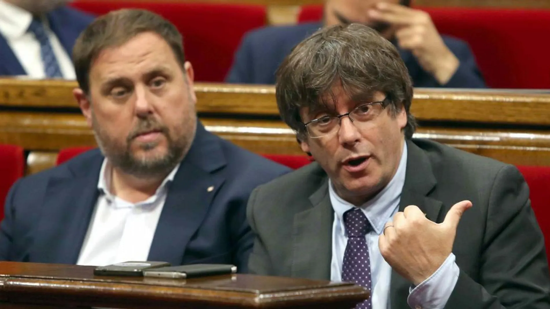 Junqueras y Puigdemont en una imagen de archivo