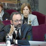 El abogado de Jordi Cuixart, Benet Salellas (en la imagen) se llevó ayer la reprimenda del juez Marchena / Efe