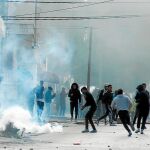 Choques entre un grupo de tunecinos de Kasserine (al suroeste del país) y las Fuerzas de Seguridad