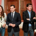 Reunión entre PP (Teodoro García Egea y Juanma Moreno) y Cs (Juan Marín y José Manuel Villegas) el pasado 26 de diciembre