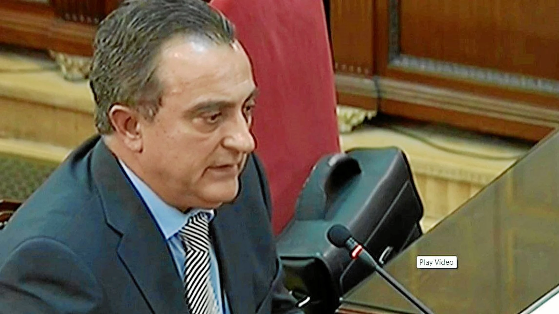 Manel Castellví, antiguo comisario jefe de Información de los Mossos, testificó el pasado / Efe