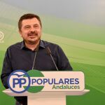 El vicesecretario de Coordinación Política del PP andaluz, Toni Martín, ayer en Sevilla