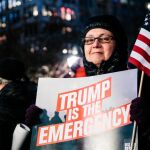 Protesta contra el presidente de los Estados unidos, Donald Trump, en Nueva York / EFE