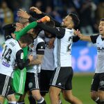 Los valencianistas celebran su pase a las semifinales de la Copa del Rey