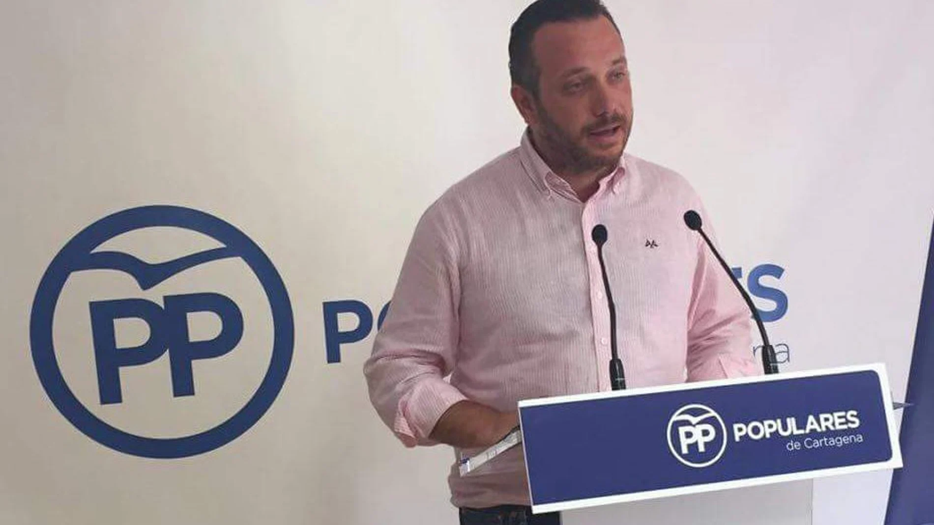 El presidente del PP de Cartagena, Joaquín Segado, hizo un análisis ayer de la situación municipal