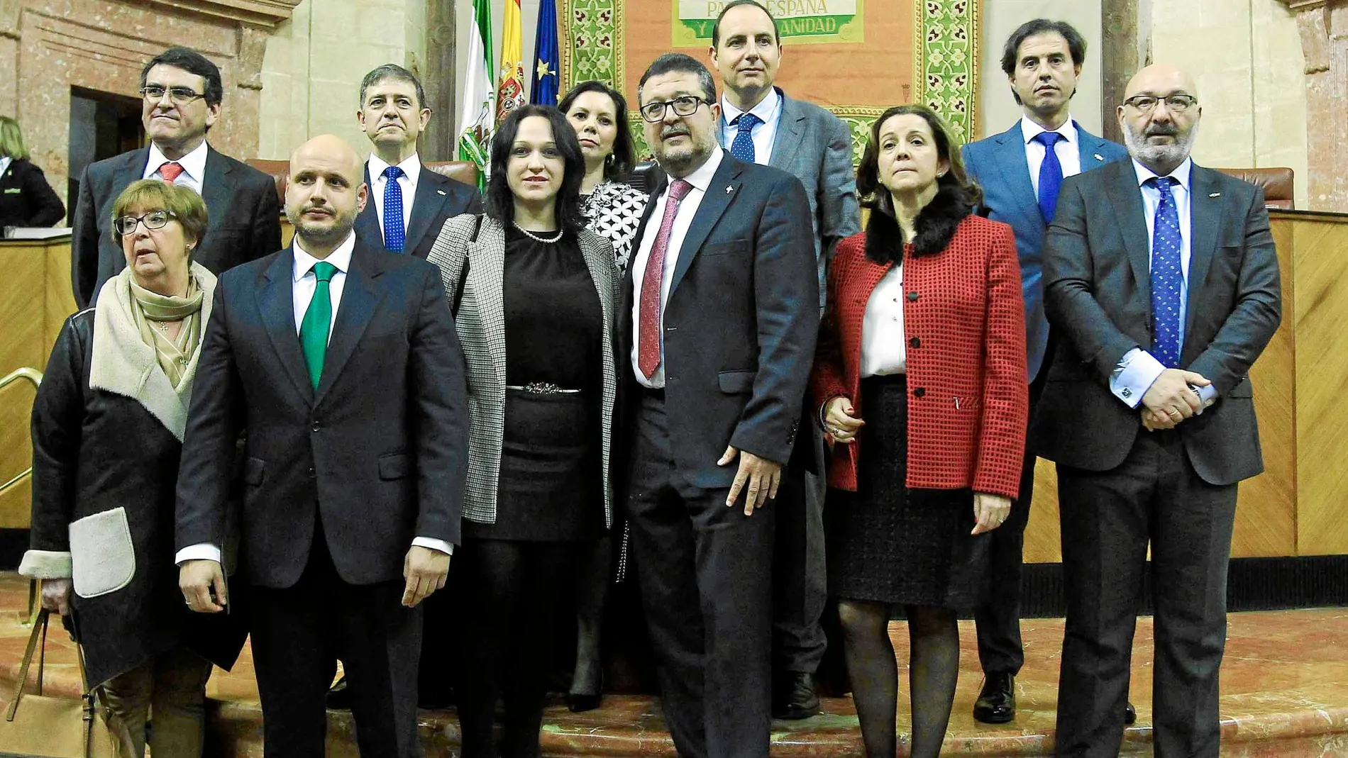 familia de los doce diputados autonómicos de VOX en Andalucía