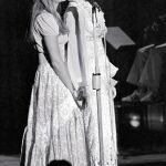 Debbie Reynolds y su hija Carrie Fisher, en julio de 1971 en Las Vegas