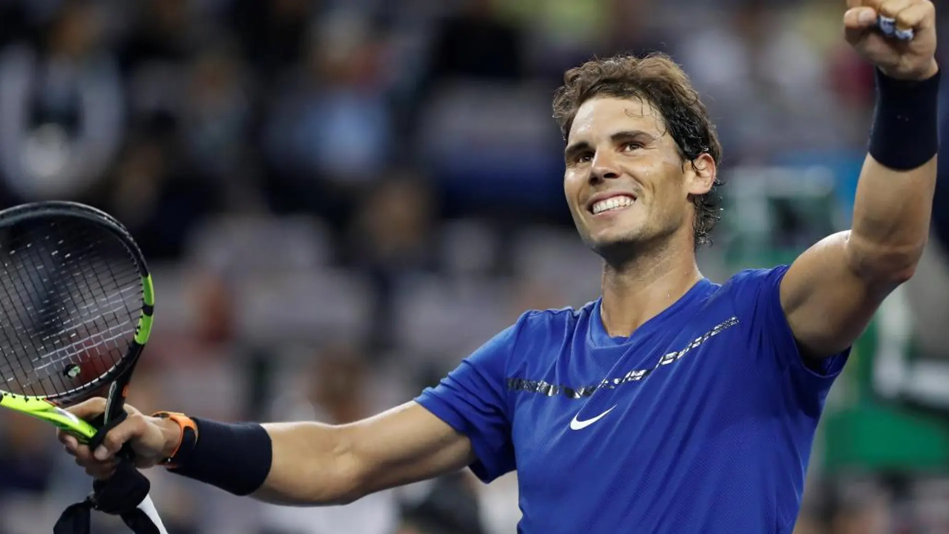 Rafael Nadal celebra su victoria