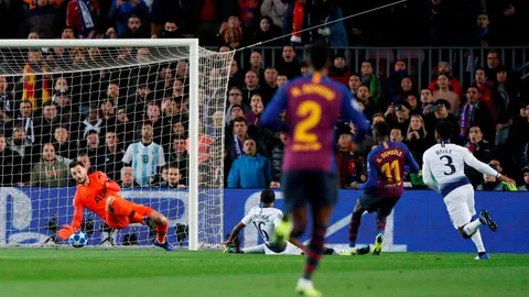 Dembélé marca ante el Tottenham / Foto: Reuters