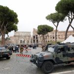 Los militares han blindado el centro de Roma