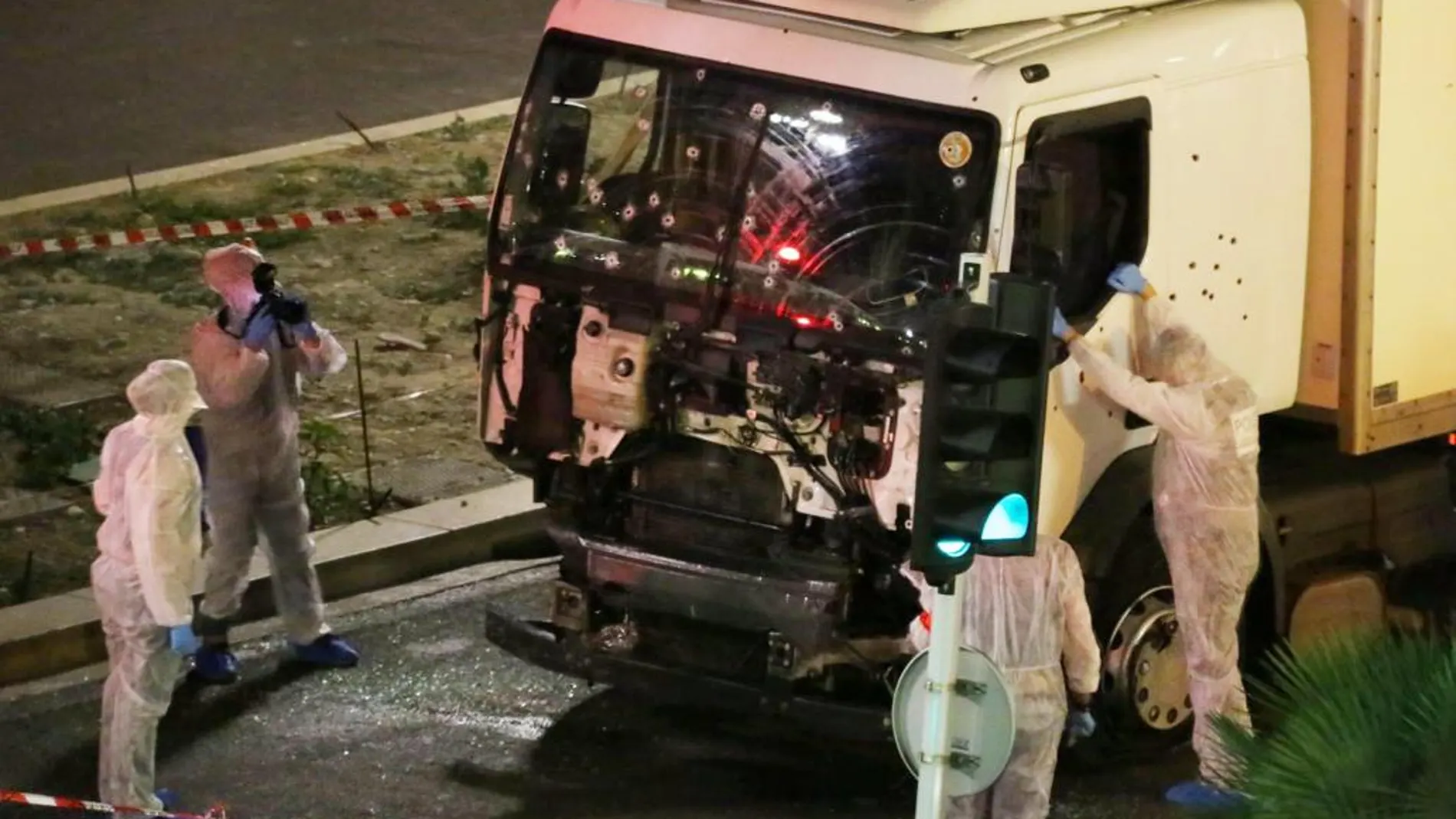 Imagen del camión que Mohamed Lahouaiej utilizó para asesinar a 84 personas
