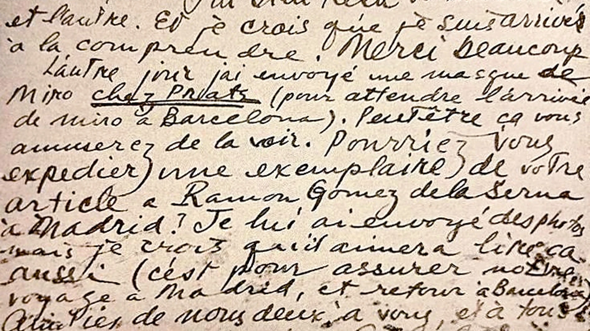 Las Cartas que Sebastià Gasch recibió de personalidades de la vanguardia, como Calder, son de grandísimo valor documental