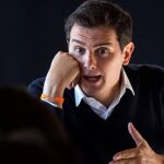 El presidente de Ciudadanos, Albert Rivera, durante la reunión del Comité Ejecutivo de Ciudadanos hoy en Toledo.