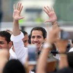 Juan Guaido a su llegada al concierto Venezuela Aid Live que se celebra en Cúcuta / Ap