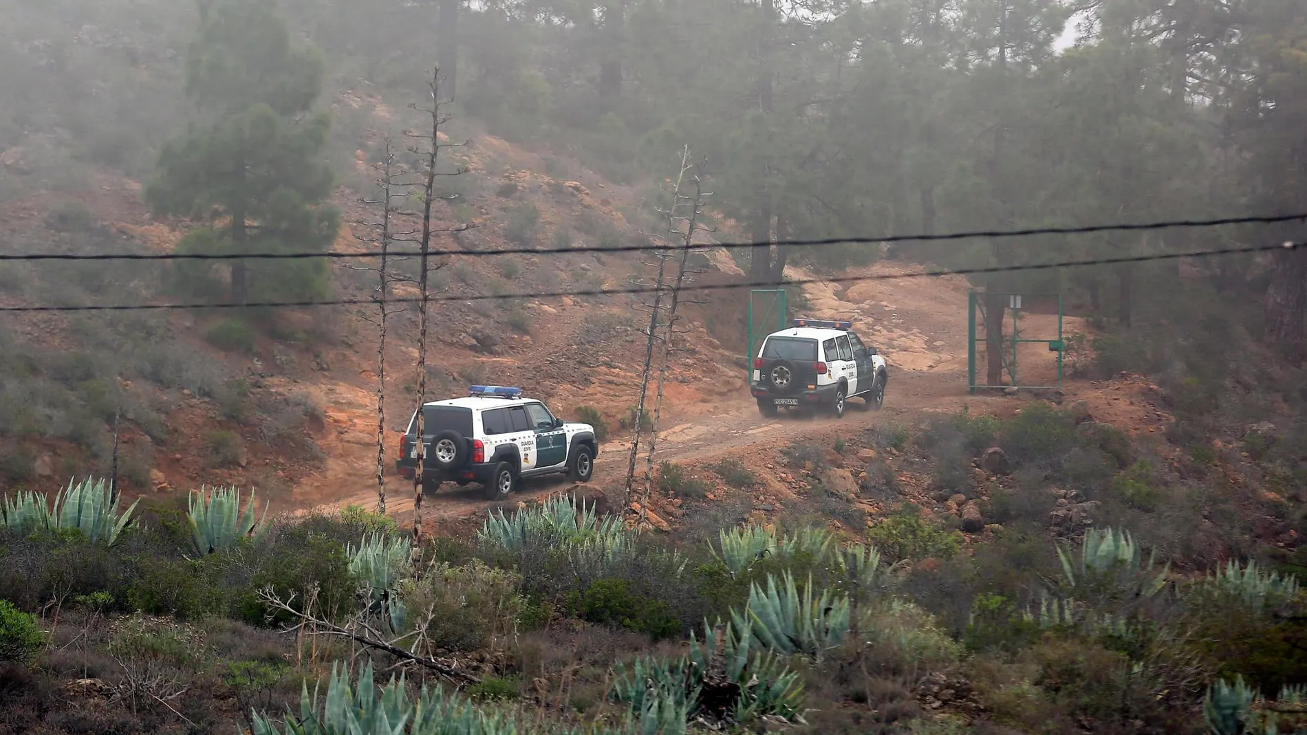 La Guardia Civil durante las labores de búsqueda