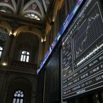 Paneles de la Bolsa de Madrid