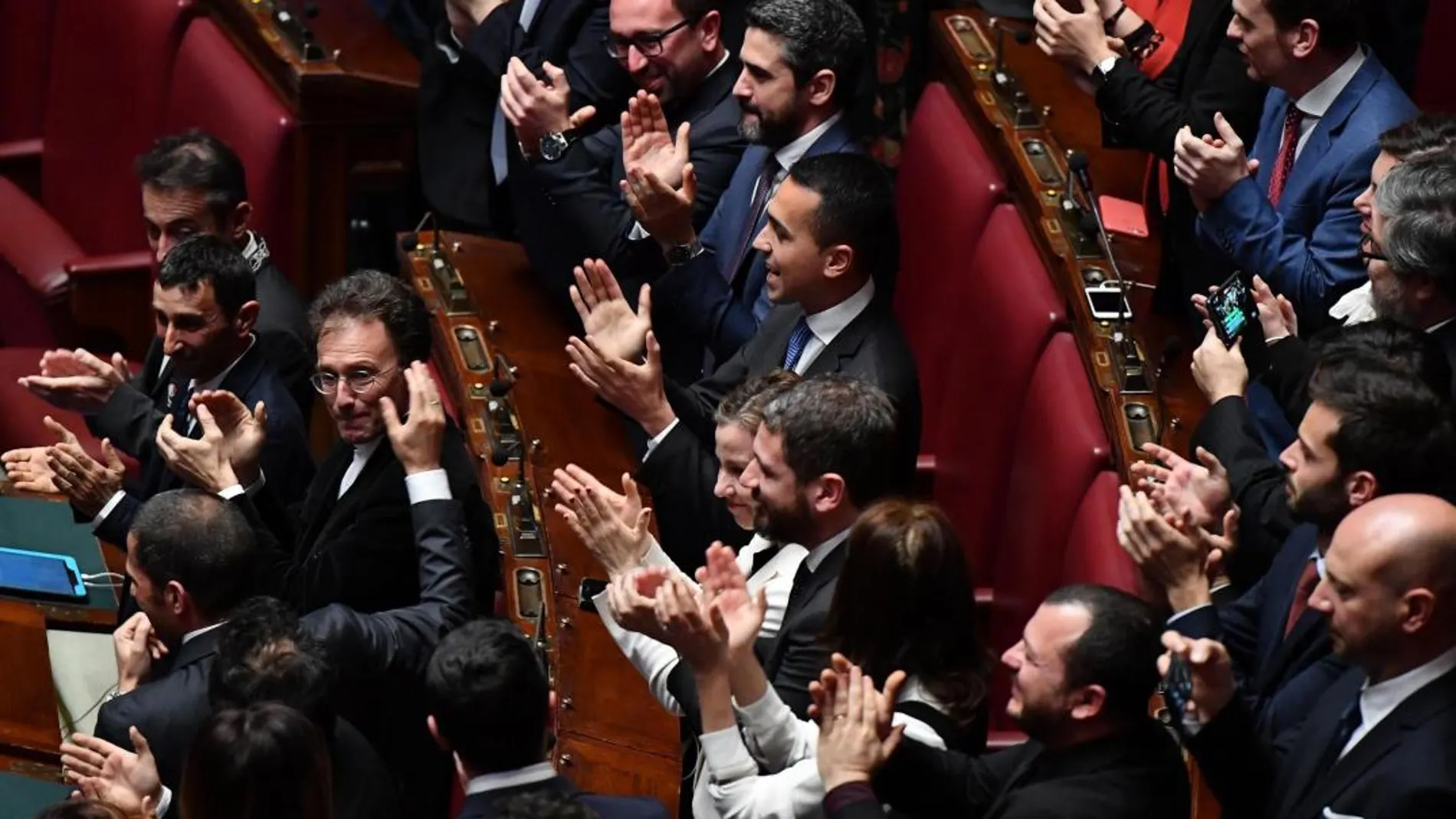 Votación en el Parlamento Italiano