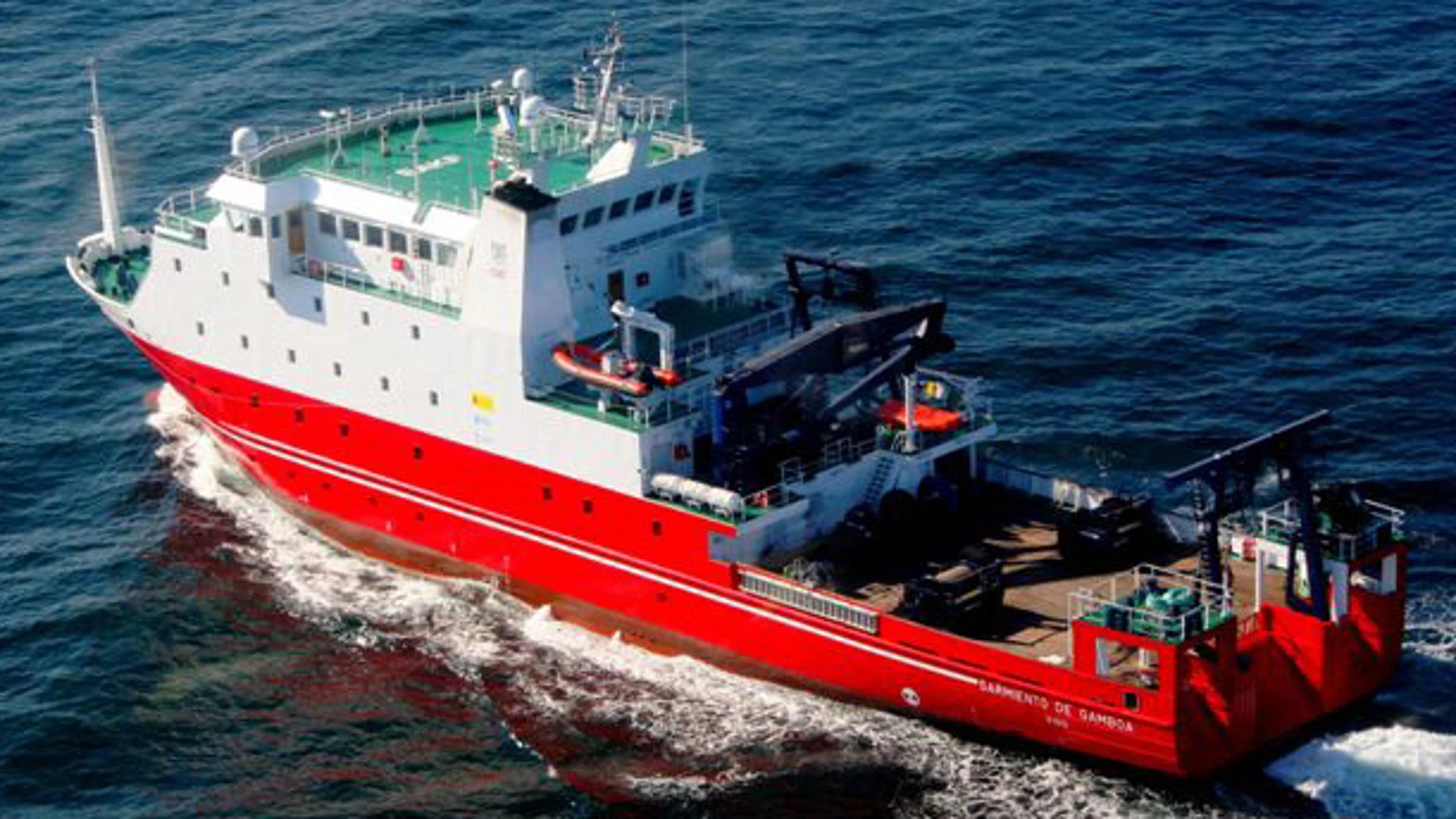 El buque oceanográfico del CSIC Sarmiento de Gamboa, que ha recopilado los datos