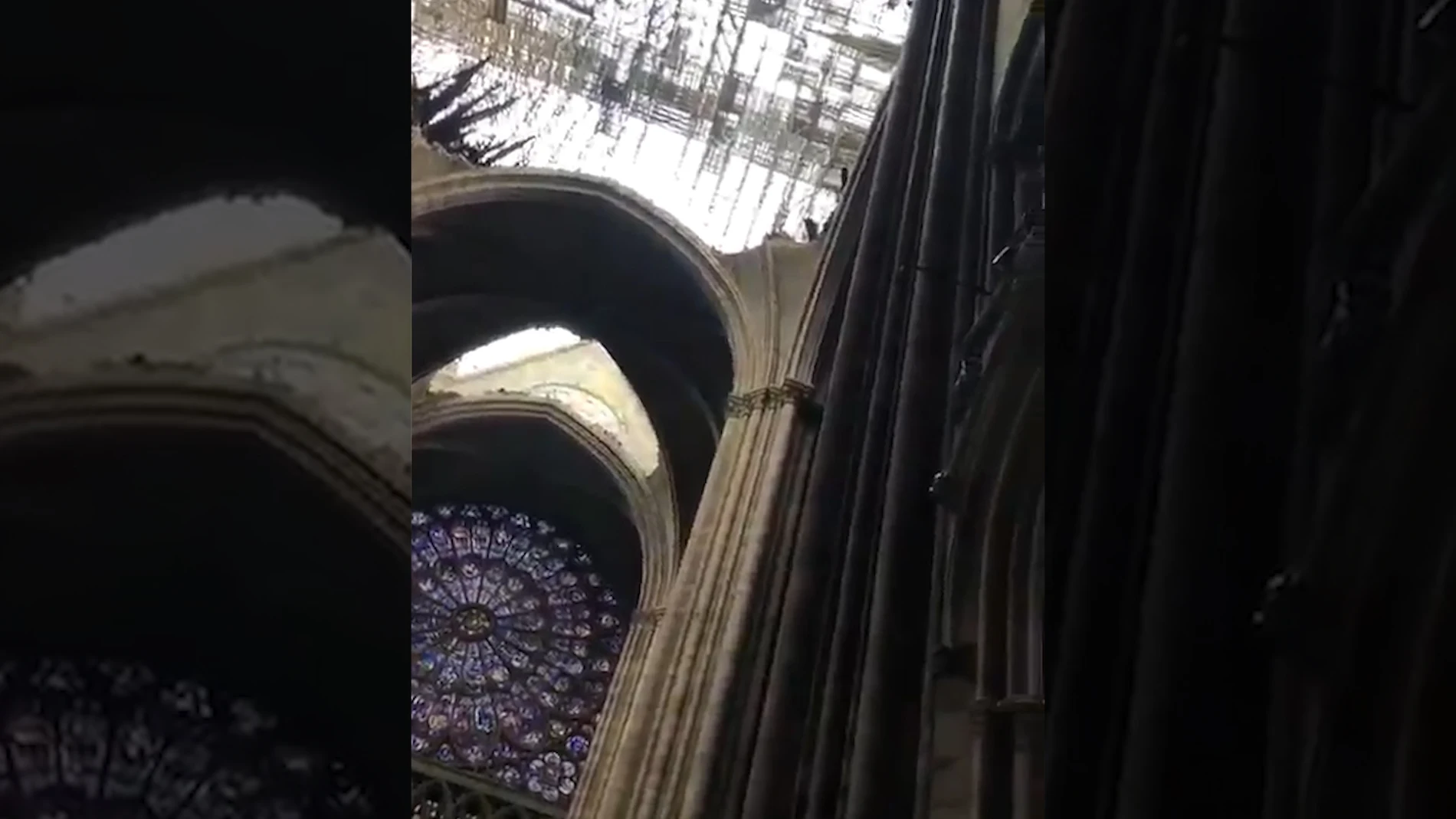 Primeras imágenes del interior de Notre Dame