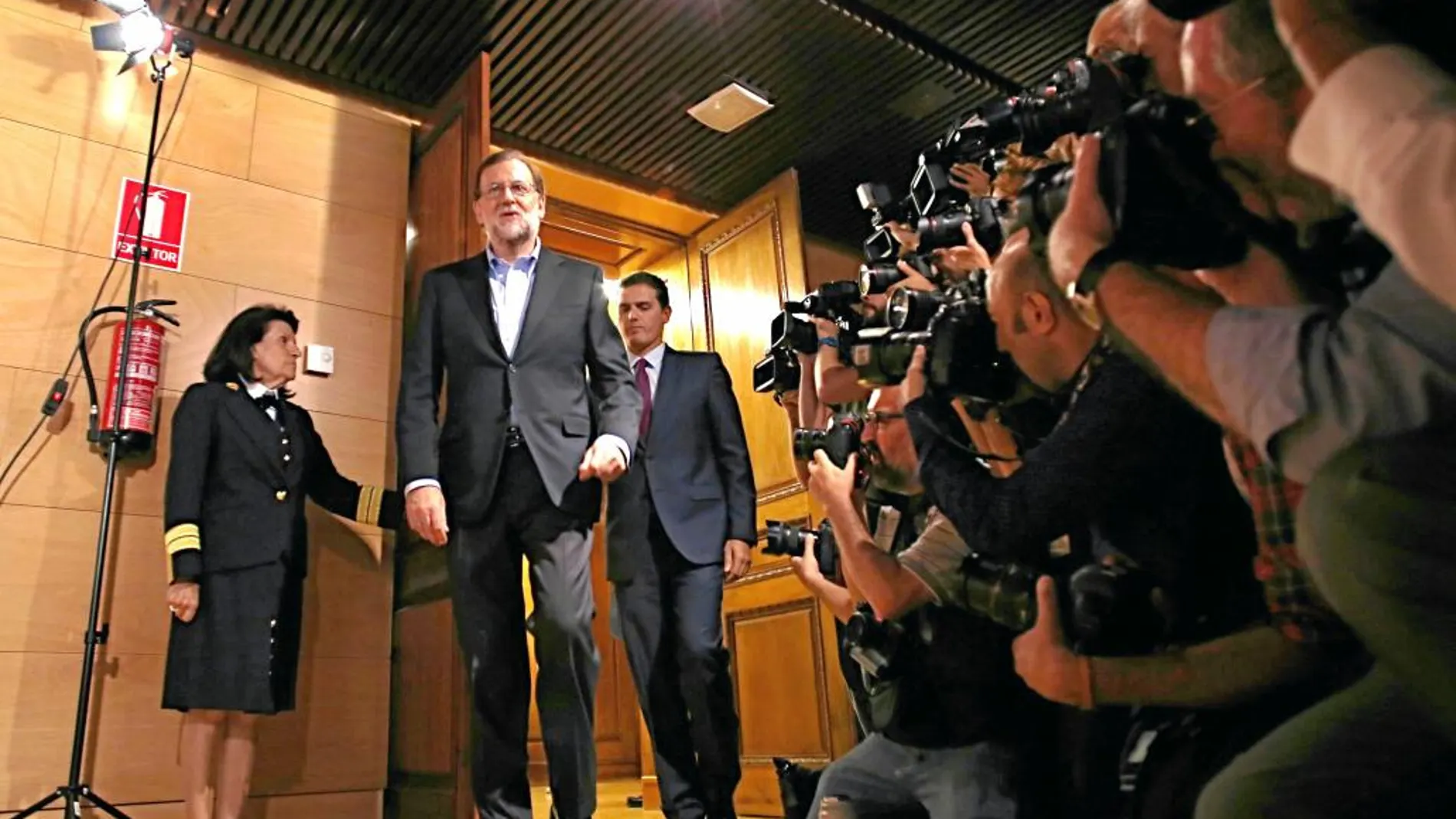 Rajoy y Rivera comparecen ante los medios en agosto del año pasado cuando rubricaron el pacto entre sus dos formaciones