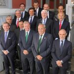 El alcalde Antonio Silván con los presidentes de las Cámaras regionales