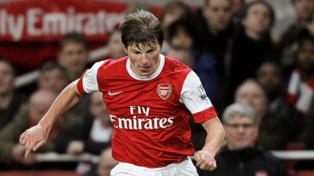 Andrei Arshavin cuando militaba en el Ársenal.