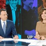 Matías Prats y Mónica Carrillo en «Antena 3 Fin de semana»